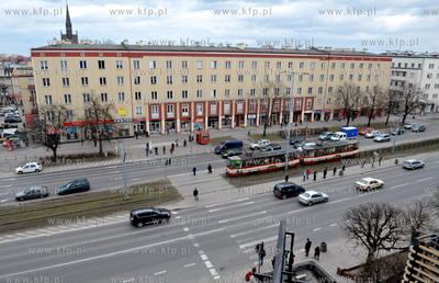 Gdansk. Wrzeszcz. Przystanek tramwajowy na al. Grunwaldzkiej...
