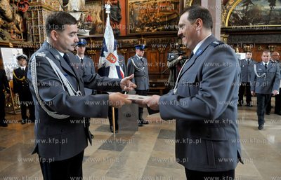 Gdansk, Dwor Artusa. Uroczystosc slubowania nowoprzyjetych...