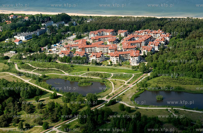 Gdansk Przymorze z lotu ptaka. Osiedle Neptun Park,...