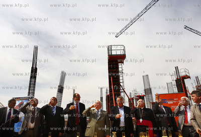 Gdansk Letnica. Ceremonia wmurowania kamienia wegielnego...