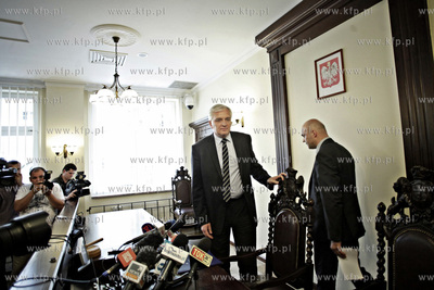 Gdansk. Sad Apelacyjny. Konferencja Ministra sprawiedliwosci...