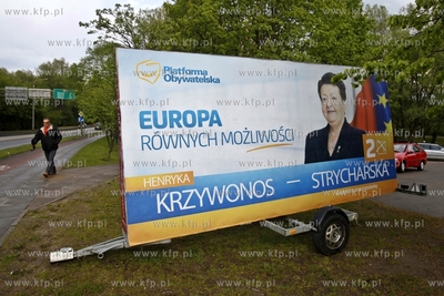 Billboard wyborczy Henryki Strycharskiej Krzywonos...