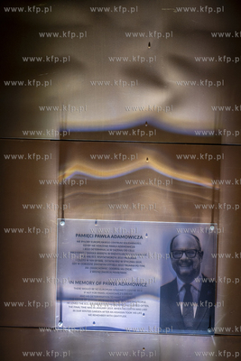 Odsłonięcie tablicy w ogrodzie zimowym Europejskiego...