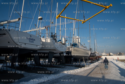 Zimowa Gdynia. Jachty w Marinie Gdynia. 19.01.2026...