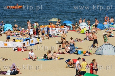 Plaża Stogi. 7.08.2020  / fot. Anna Rezulak / KFP