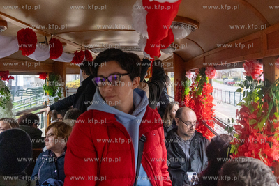 11 listopada na gdańskie tory wyjechał Tramwaj Niepodległości....