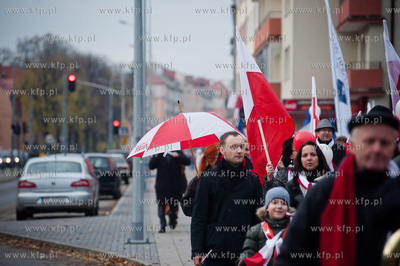 Gdansk. Siedlce. Dzielnicowe obchody Dnia Niepodleglosci,...