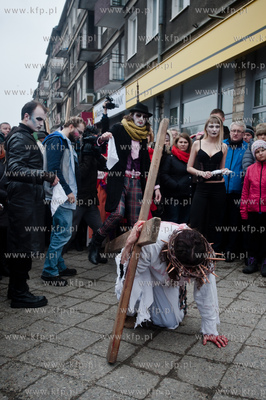 Wielki Piatek. Misterium Meki Panskiej na ulicach Gdanska.
29.03.2013
fot....