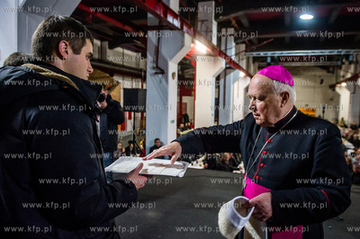 Gdansk. Centrum Stocznia Gdansk. Wigilia dla ubogich,...