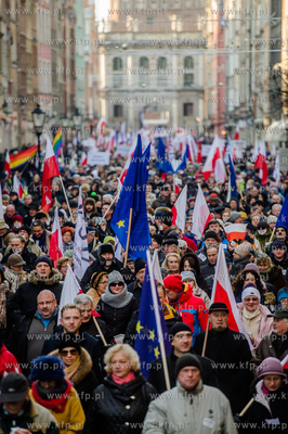 Gdansk. Manifestacja w obronie Wolnych Mediow zorganizowana...