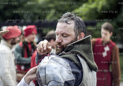 Gdansk. Swieto Miasta. Obozowisko rycerskie na Pl....