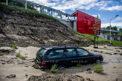Gdańsk. Skutki silnych opadow, które przeszły nad...