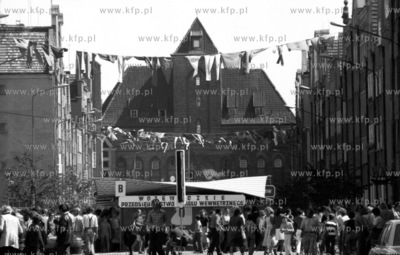 Jarmark sw Dominka w Gdansku na ulicy Szerokiej. 1sierpien76_z.kosycarz_p10...