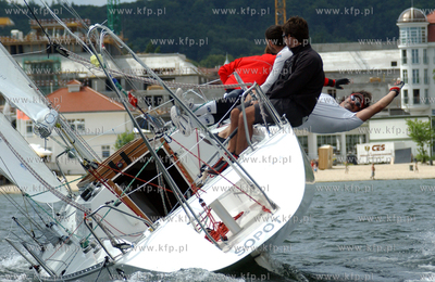Sopot. Molo. Finaly Sopot Match Race 2008 pucharu swiata...