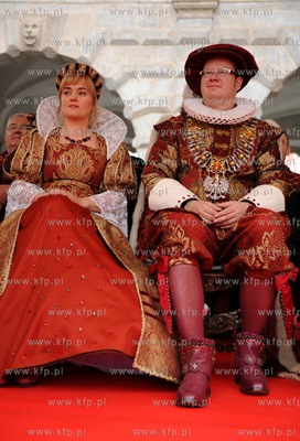 Gdansk. Dlugi Targ. Ceremonia otwarcia Jarmarku sw....