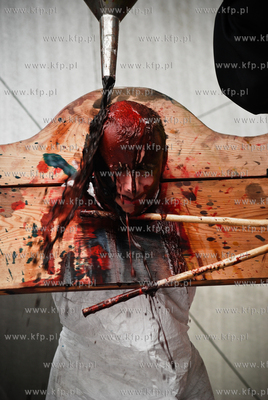 Jedna z atrakcji Jarmarku sw. Dominika byl chrzest...