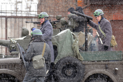 Plan zdjeciowy filmu Walesa w rezyserii Andrzeja Wajdy...