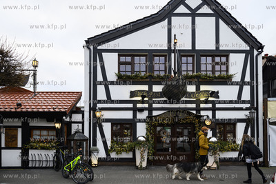 Półwysep helski. Hel. Nz. Restauracja Kutter przy...