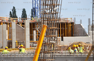 Budowa stadionu w Gdansku Letnicy. 27.08.2009 Fot....