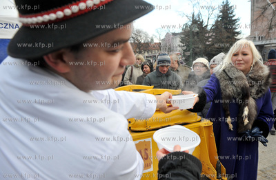 Swiateczne wigilijne spotkanie mieszkancow i wladz...