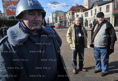 Realizacja filmu Czarny Czwartek na rogu ul. 10 Lutego...