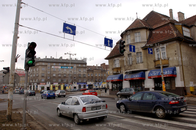 Gdansk Wrzeszcz. Skrzyzowanie al. Grunwaldkziej z ul....