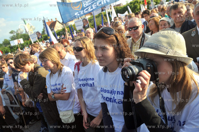 Zakonczenie kampanii wyborczej kandydata na urzad Prezydenta...