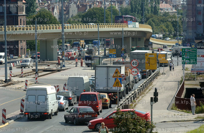 Gdansk. ul. Armii Krajowej i wezel Okopowa. 5.08.2007...