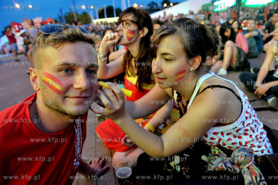 Gdansk. Fanzone - Strefa Kibica. Relacja meczu Mistrzostw...