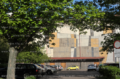 Gdansk kino Neptun, dawne Leningrad.  Wyjscie z kina...