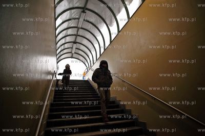 Otwarcie tuneli dla pieszych  w ciagu Trasy  Slowackiego...