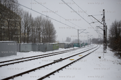 Gdańsk. Linia kolejowa łącząca Gdańsk Głowny...