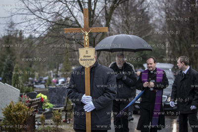 Cmentarz Łostowice. Pogrzeb aktora Floriana Staniewskiego....