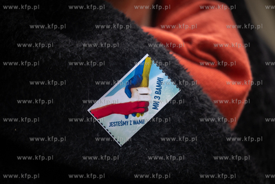 Gdańsk. Długi Targ. Protest przeciwko polityce Donalda...