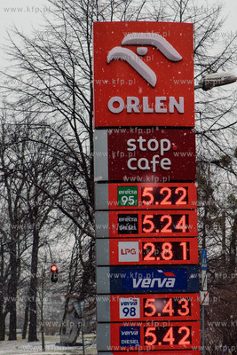 Stacja paliw ORLEN na ul. gen H. Dąbrowskiego w Gdańsku....