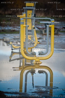 Gdansk. Zbiornik retencyjny Augustowska. Konferencja...