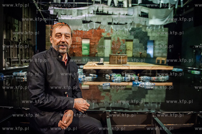 Gdansk. Teatr Wybrzeze. Proba medialna spektaktu pt....