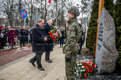 Pruszcz Gdanski. Uroczystosci upamietniajace 70 rocznice...