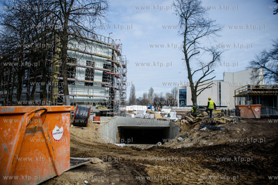 Gdynia. Plac Grunwaldzki. Budowa Gdynskiego Centrum...