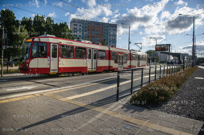 Gdańsk. Morena. Linia tramwajowa Piecki - Migowo....
