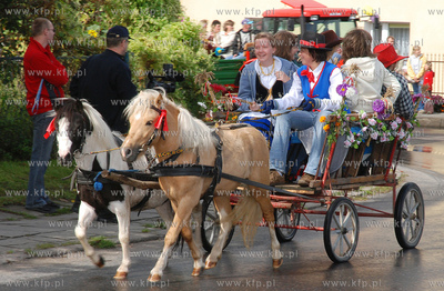 Kosakowo. Dozynki gminne. Nz. Uczestnicy dozynkowego...