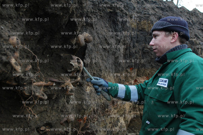 Malbork. W centrum Malborka, podczas budowy hotelu,...