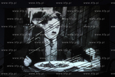 Plenerowy filmu niemego Goraczka zlota z1925roku w...