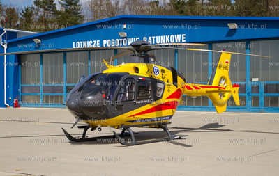Port Lotniczy Goleniów. Nz. Eurocopter EC-135 Lotniczego...