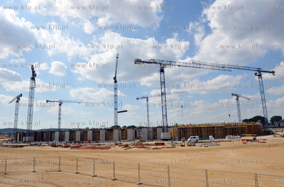 Budowa stadionu w Gdansku Letnicy. 27.08.2009 Fot....