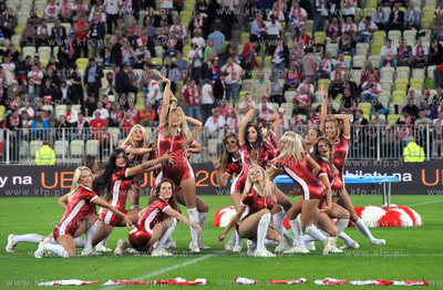 Gdansk. Stadion pilkarski PGE Arena. Mecz towarzyski...