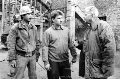 Budowa Domu Samotnej Matki w Gdansku Matemblewie. 7.10.1992...
