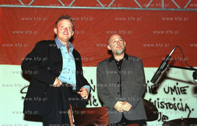 Olaf Lubaszenko i Jerzy Kolasa na sopockiej premierze...