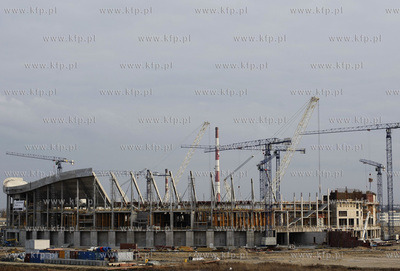 Gdansk Letnica. Budowa stadionu pilkarskiego.
29.03.2010
fot....