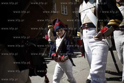 Gdansk.Ul. Dluga inscenizacja wjazdu Napoleona i jego...